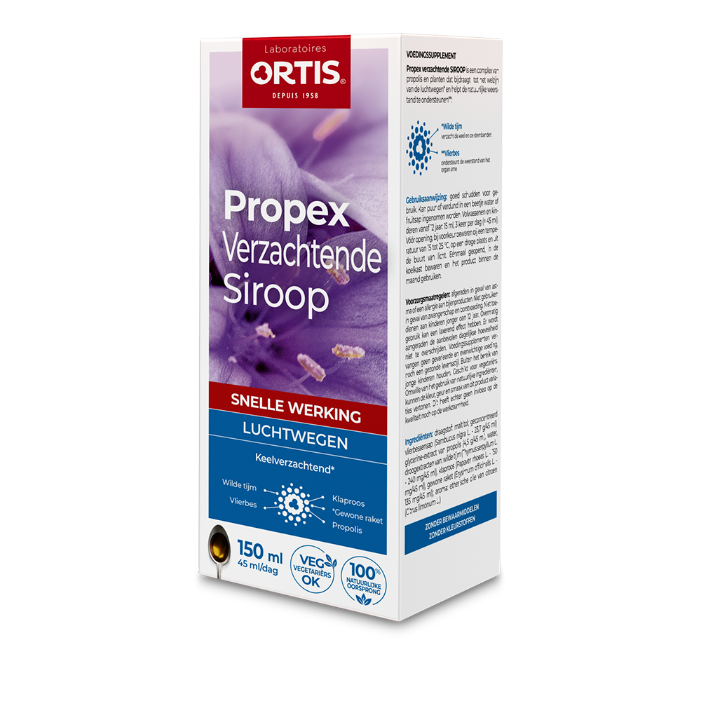 Ortis Propex verzachtende siroop 150ml PL33/15